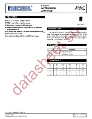 SY10EP05VKI datasheet  